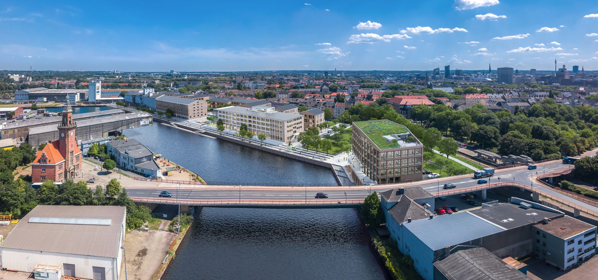 Speicherstraße am Dortmunder Hafen