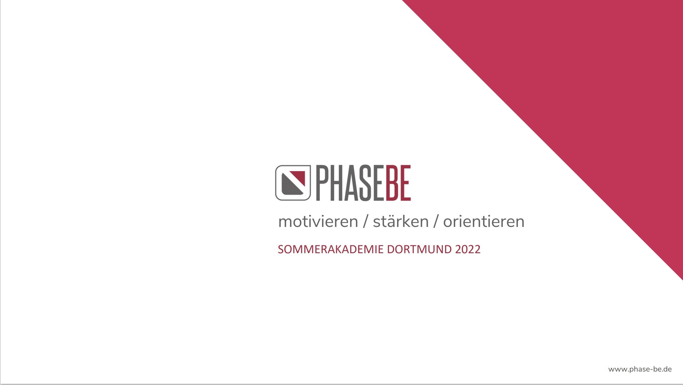 Sommerakademie Dortmund 2022