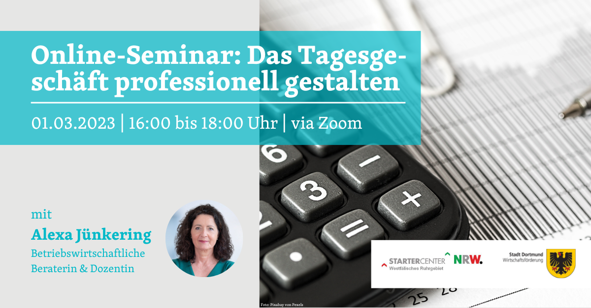 Online-Seminar: Das Tagesgeschäft professionell gestalten