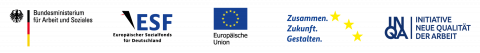 unternehmensWert:Mensch wird durch das Bundesministerium für Arbeit und Soziales und dem Europäischen Sozialfonds gefördert.
