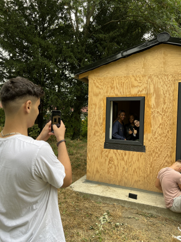 Fertig eingebaute Fenster