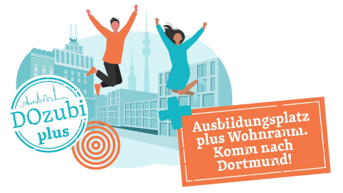 DOzubi plus – Ausbildungsplatz plus Wohnraum. Komm nach Dortmund!