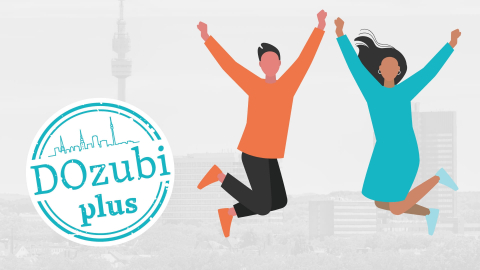 bildungsplatz plus Wohnraum. Komm nach Dortmund! DOzubi plus – Ausbildungsplatz plus Wohnraum. Komm nach Dortmund!
