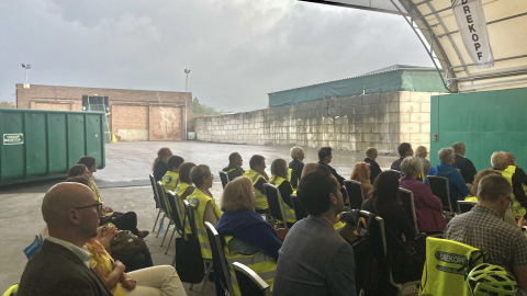 Tolle Location für das Netzwerktreffen - Entsorgungshalle auf dem Gelände Drekopf