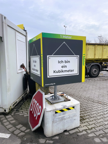 Eine kleine Erinnerung Symbolischer Kubickmeter