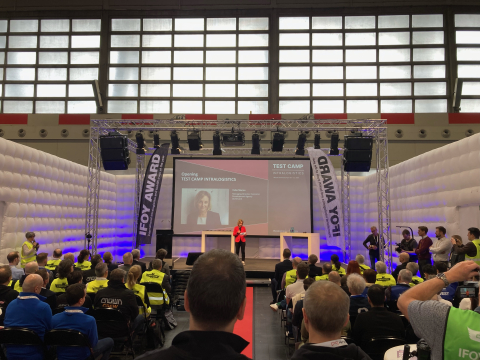 Heike Marzen (Geschäftsführerin der Wirtschaftsförderung Dortmund) begrüßt die nationalen und internationalen Gäste der Messe Heike Marzen (Geschäftsführerin der Wirtschaftsförderung Dortmund) begrüßt die nationalen und internationalen Gäste der Messe