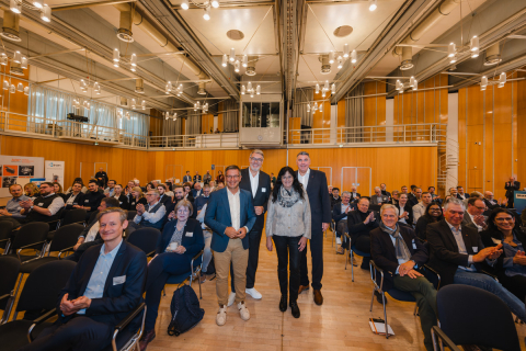 OB Marc Herter, OB Thomas Westphal, Landrat Mario Löhr und Bürgermeisterin Elke Kappen OB Marc Herter, OB Thomas Westphal, Landrat Mario Löhr und Bürgermeisterin Elke Kappen