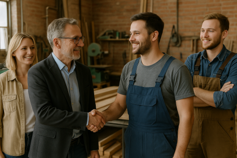 Jetzt schon an die Nachfolge denken und die Zukunft des Unternehmens sichern. Nachfolge ist der Beginn der Zukunft !