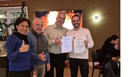 Aushändigung der Teilnahmebescheinigung