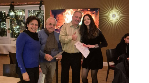 Aushändigung der Teilnahmebescheinigung