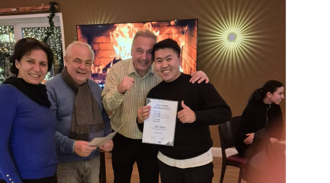 Aushändigung der Teilnahmebescheinigung